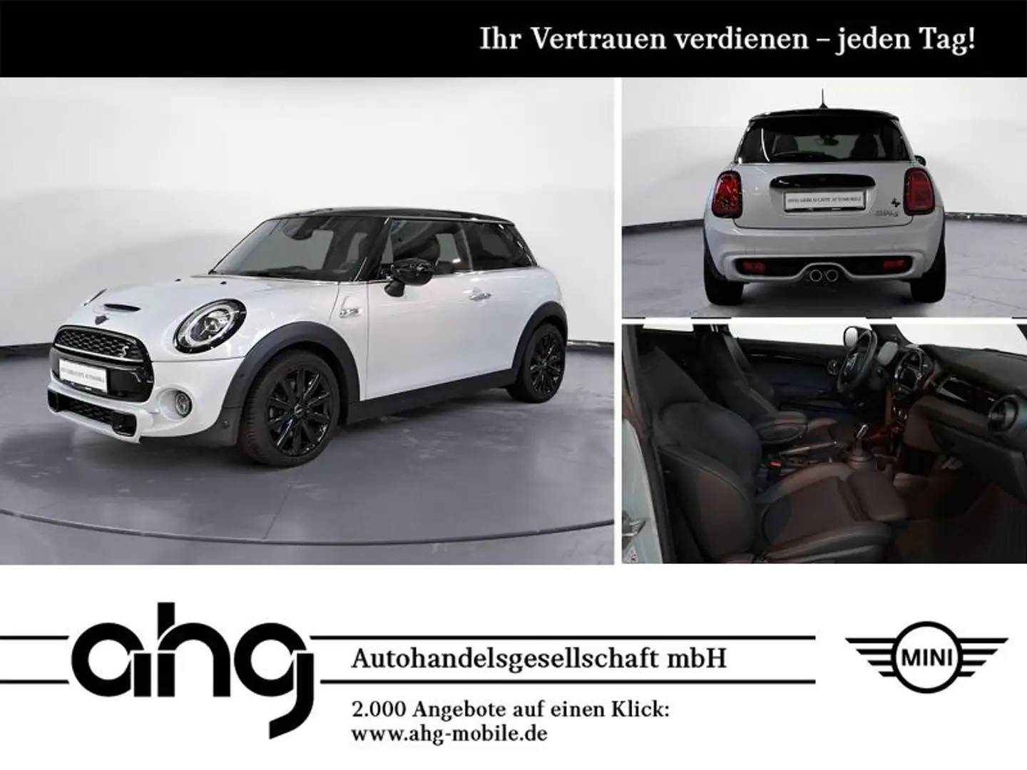 MINI Cooper S Sportautomatik Panorama-Glasdach HiFi-h Alb - 1