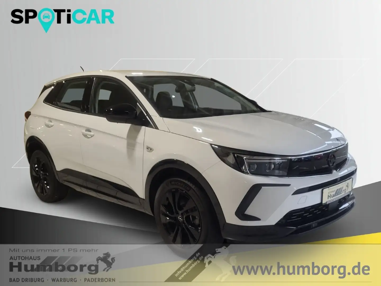 Opel Grandland 1,2 GS 48 V Hybrid Navi 360 Kamera LED El. Heckkla Weiß - 1