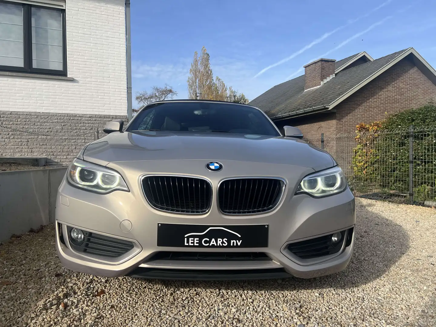 BMW 220 D Cabrio Aut. Leder,navigatie,verw. Zetels, Gris - 2