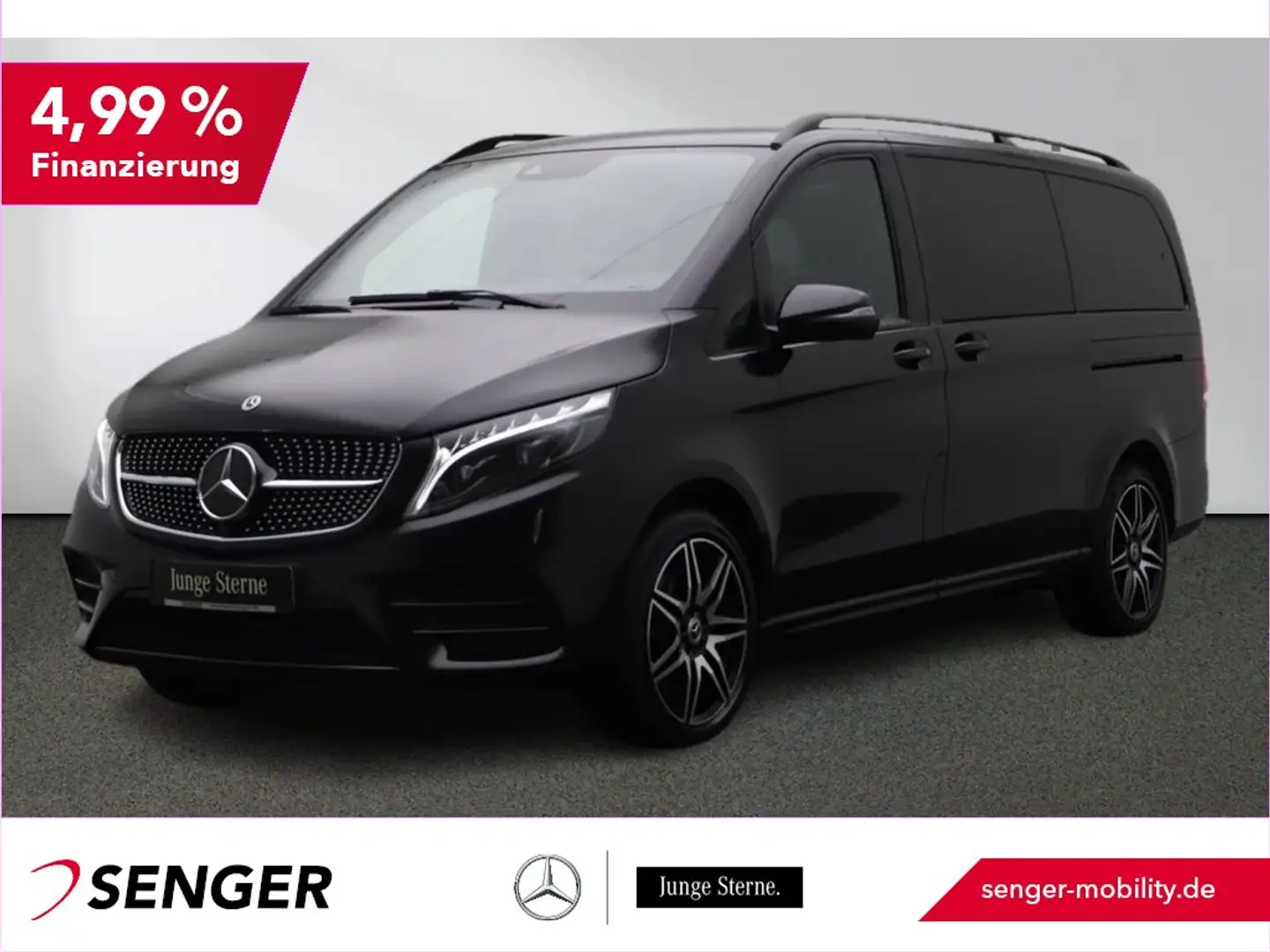 Mercedes-Benz V 300 d Edition Exclusive 4x4 lang AMG Pano 360° Schwarz - 1