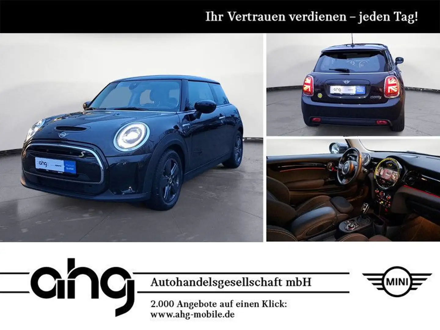 MINI Cooper SE . Essential Trim Klimaaut. Sportsitze N Noir - 1