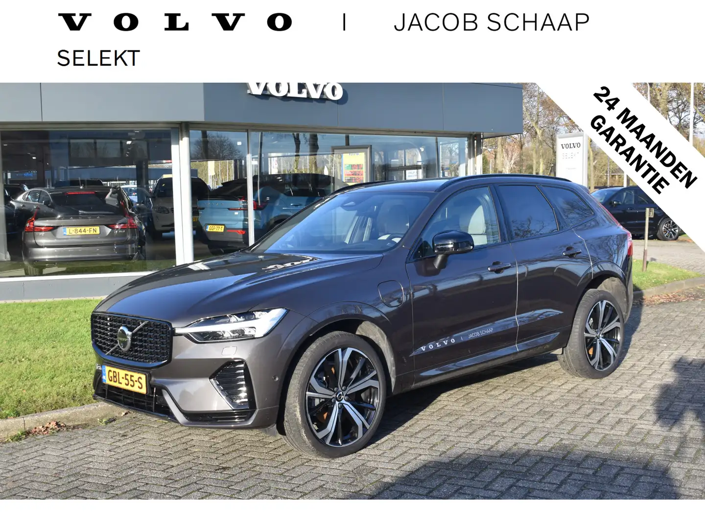 Volvo XC60 T6 350PK Automaat AWD Ultimate Dark | B&W | ACC | Gris - 1