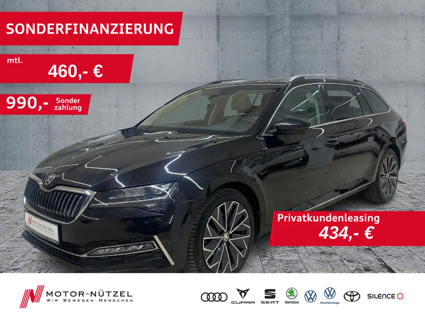 Skoda Superb Combi 2.0 TDI DSG L&K LED+NAV+ACC+RFK+AHK Schwarz - 1