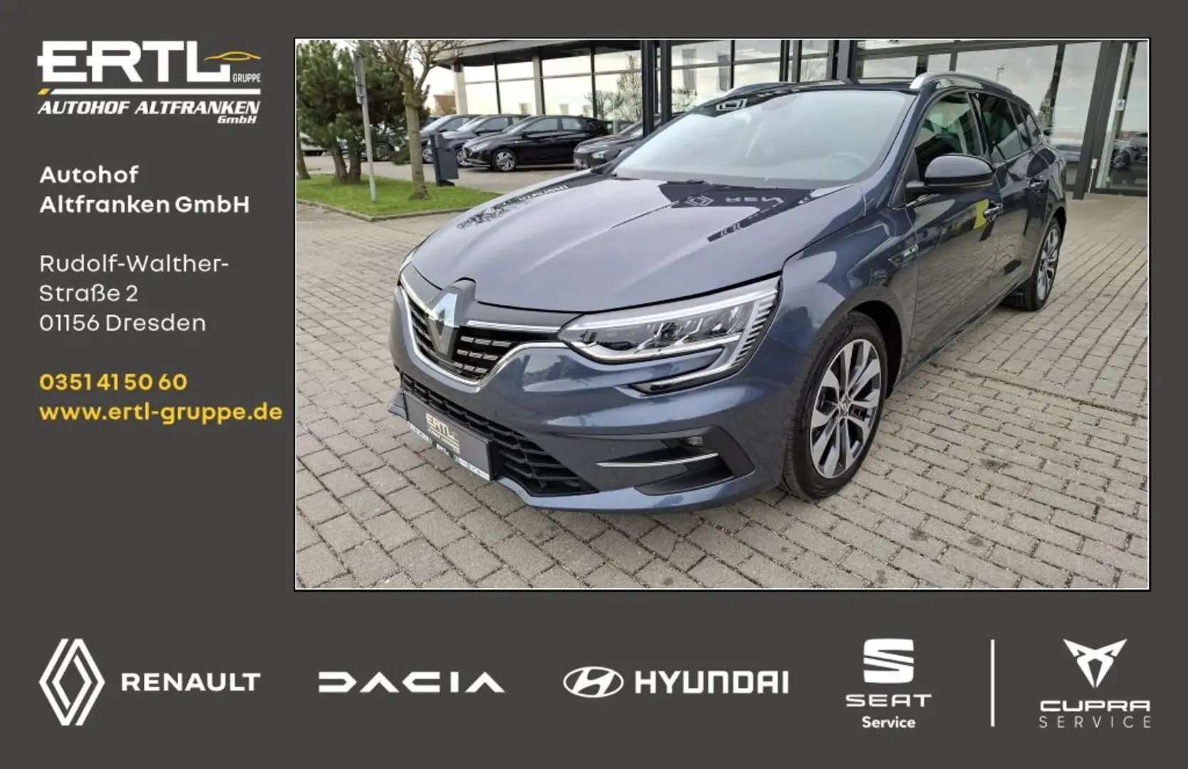 Renault Megane Grandtour TCe 140 GPF EDC TECHNO Grau - 1
