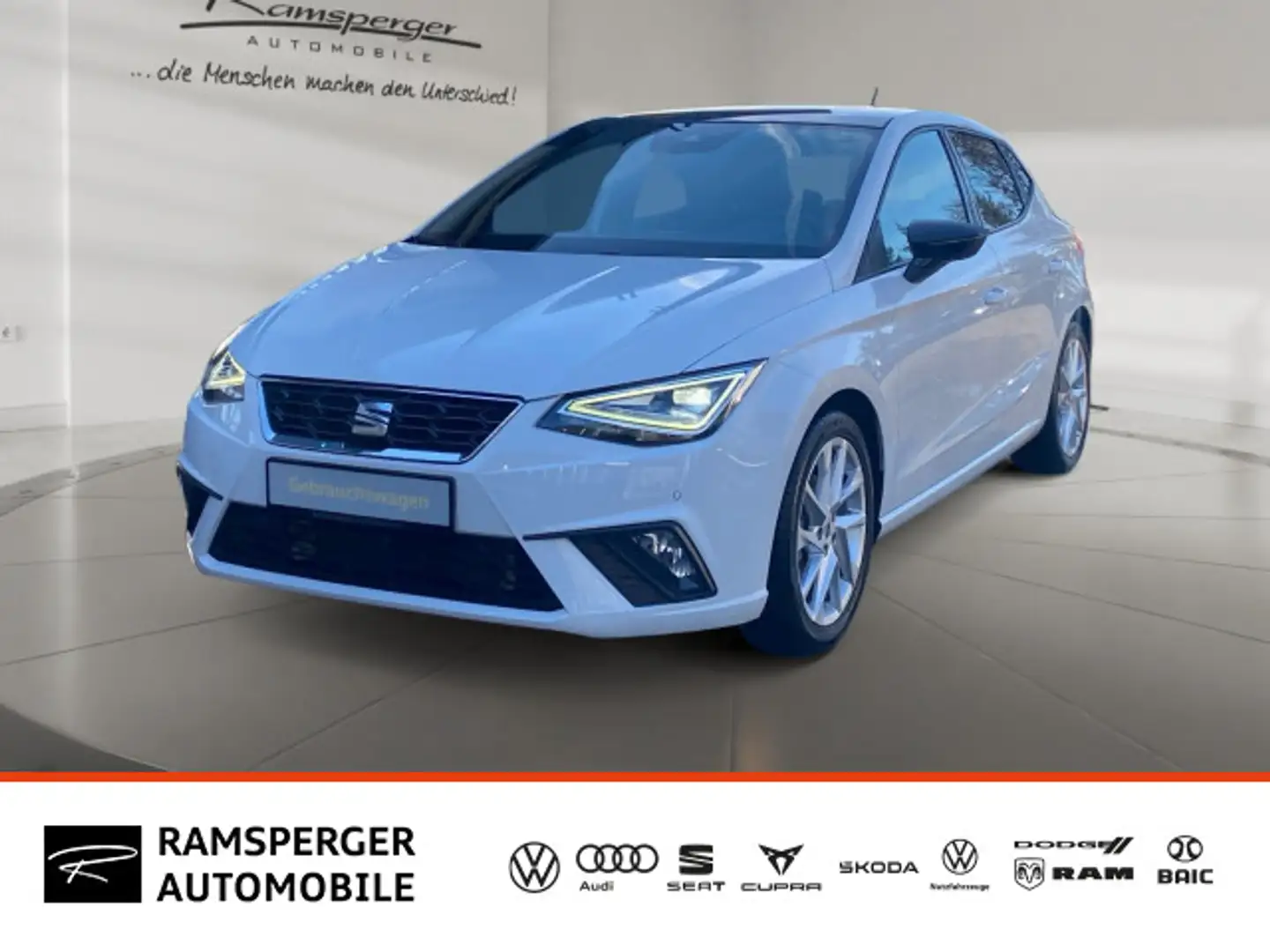 SEAT Ibiza FR 1.0 TSI LED/Pano/Navi/Kamera/uvm. Weiß - 1