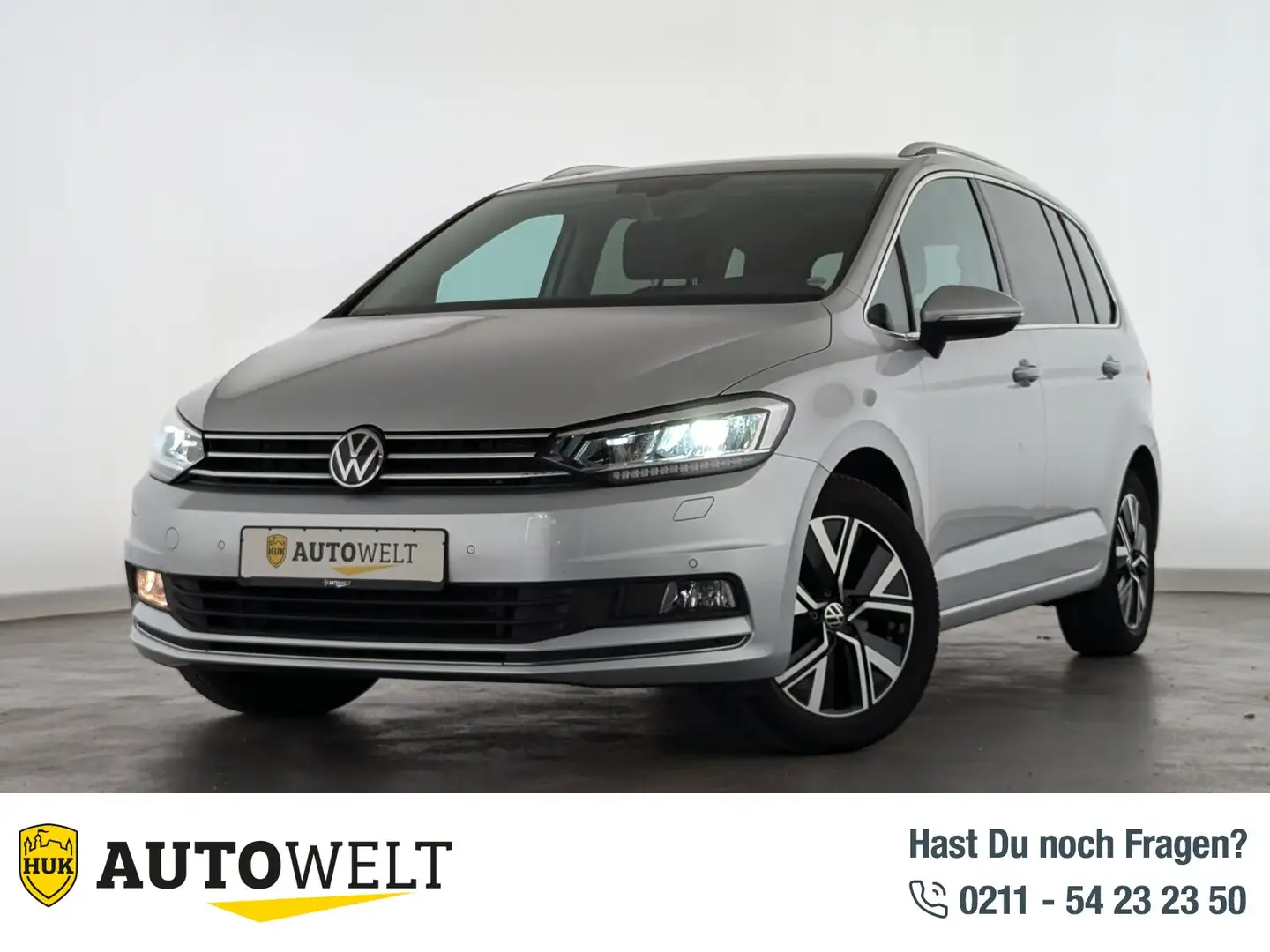 Volkswagen Touran Touran 2.0 TDI Highline LED+AHK+PDC+SHZ+ACC Klima Silber - 1