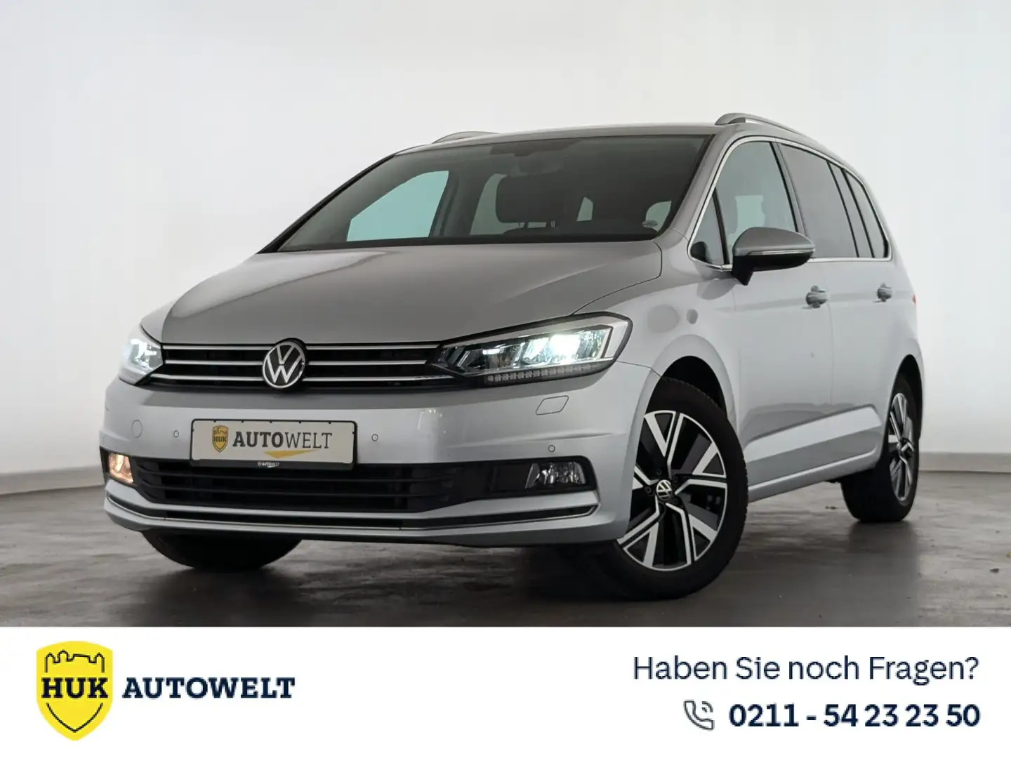 Volkswagen Touran Touran 2.0 TDI Highline LED+AHK+PDC+SHZ+ACC Klima Plateado - 1
