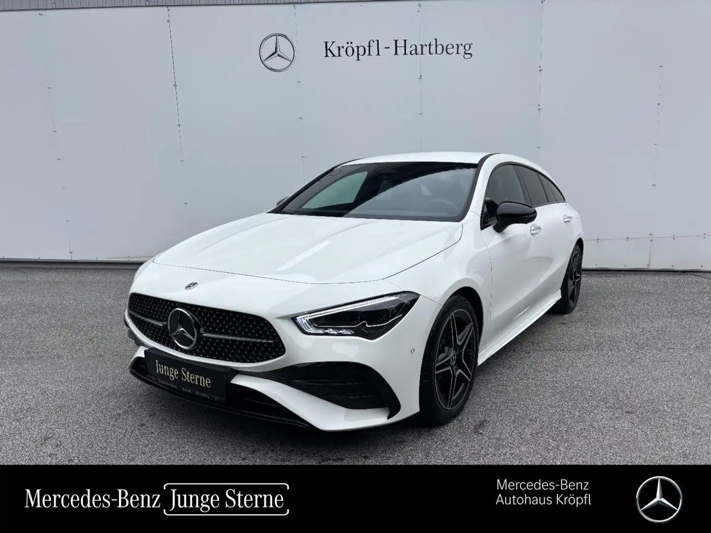 Mercedes-Benz CLA 200 d Shooting Brake ÖE AMG Line AMG Night Weiß - 1