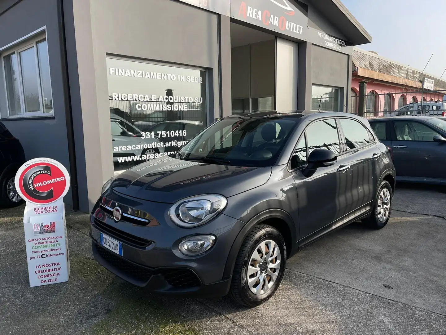 Fiat 500X 1.3 mjt Business 4x2 95cv*KM 58.557*GARANZIA Gris - 1