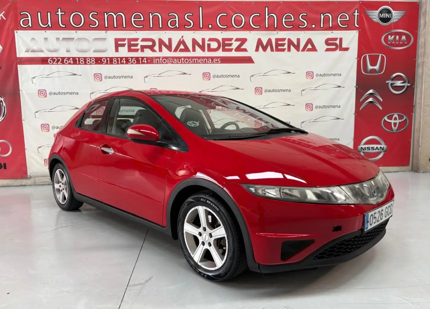 Honda Civic 1.4 i-DSI Comfort Rojo - 1