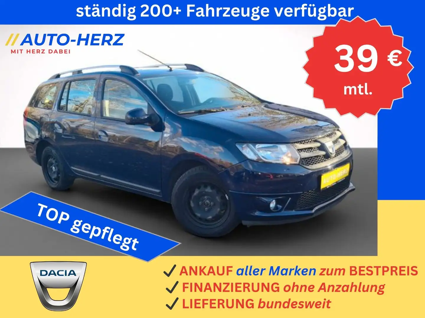 Dacia Logan MCV II Kombi Laureate *KLIMA+NAVI+TEMPO.* Niebieski - 1