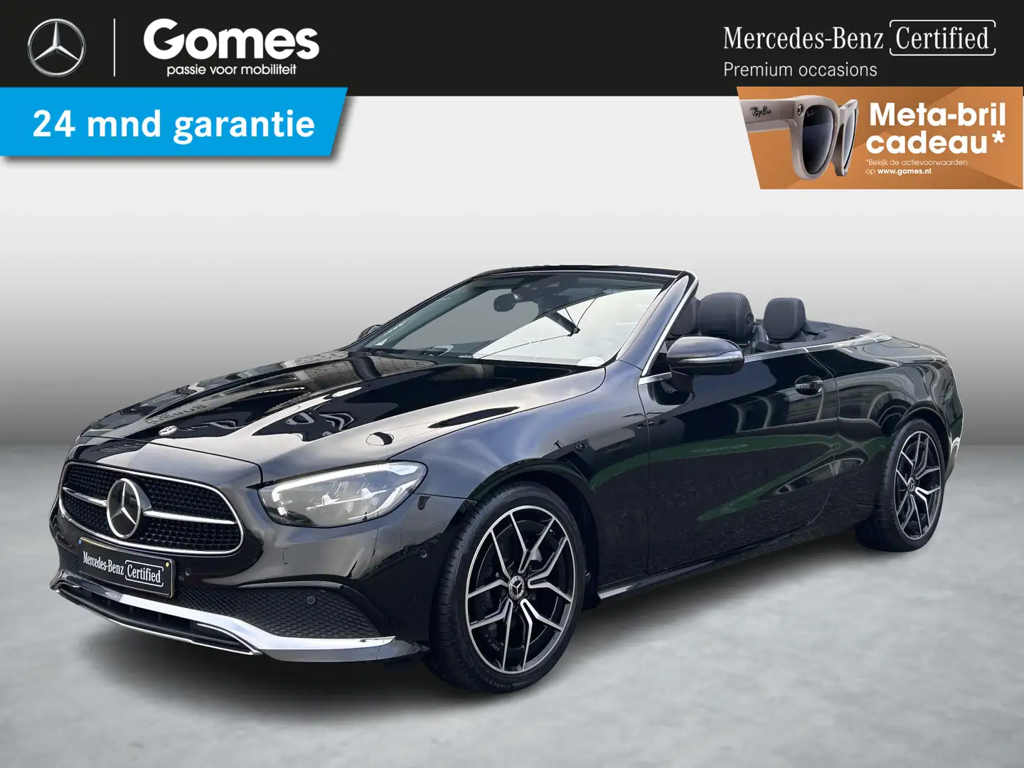 Mercedes-Benz E 200 Cabrio AMG Line | Stoelverwarming | Widescreen | C Zwart - 1