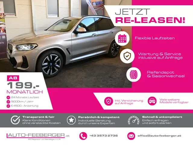 BMW iX3 M Sport; ACC, Pano, Leder, Sitzhzg, Laserlicht