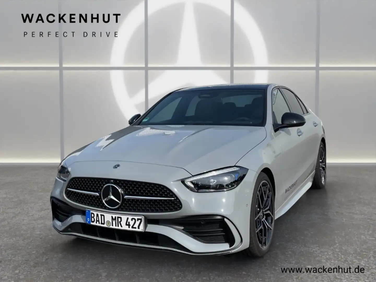 Mercedes-Benz C 300 d 4M EDITION AMG NIGHT DISTR PANO 360°BURM Szürke - 2