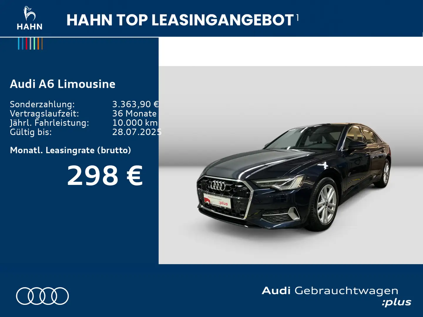 Audi A6 40 TDI advanced AHK-Vor Matrix Virt Blau - 2