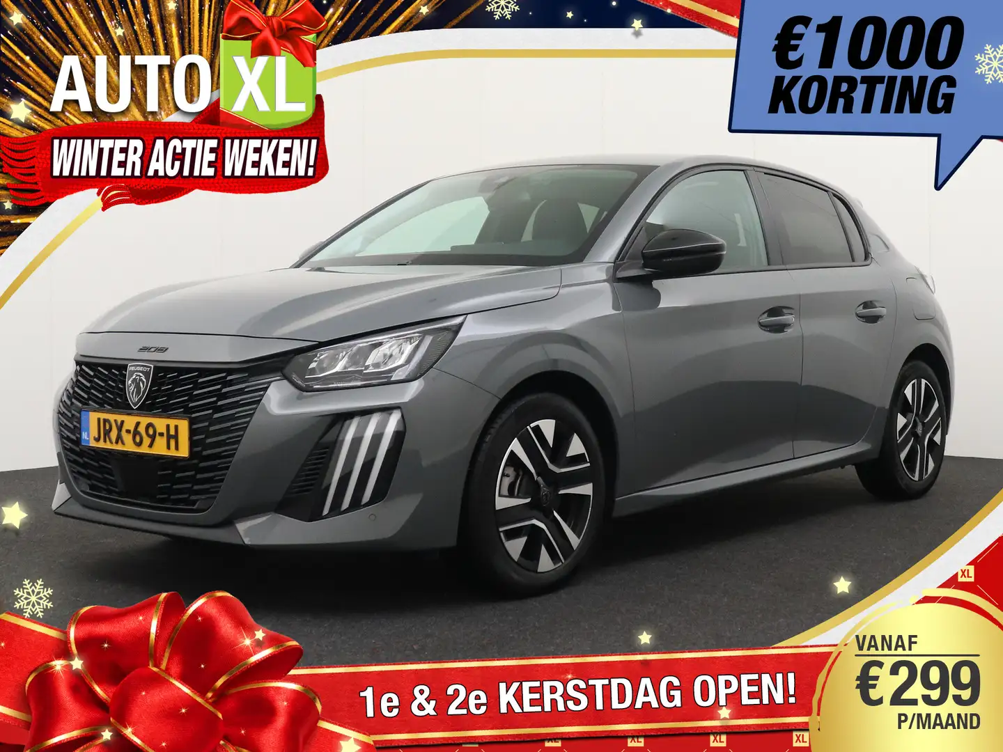 Peugeot 208 1.2 101 PK Allure Half-Leder Navi Carplay 16'LMV P Gris - 1