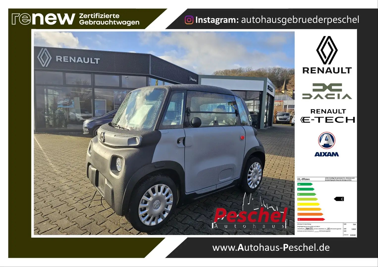 Opel Rocks-e Cargo 1 Sitzer Panodach Elektro Gris - 1