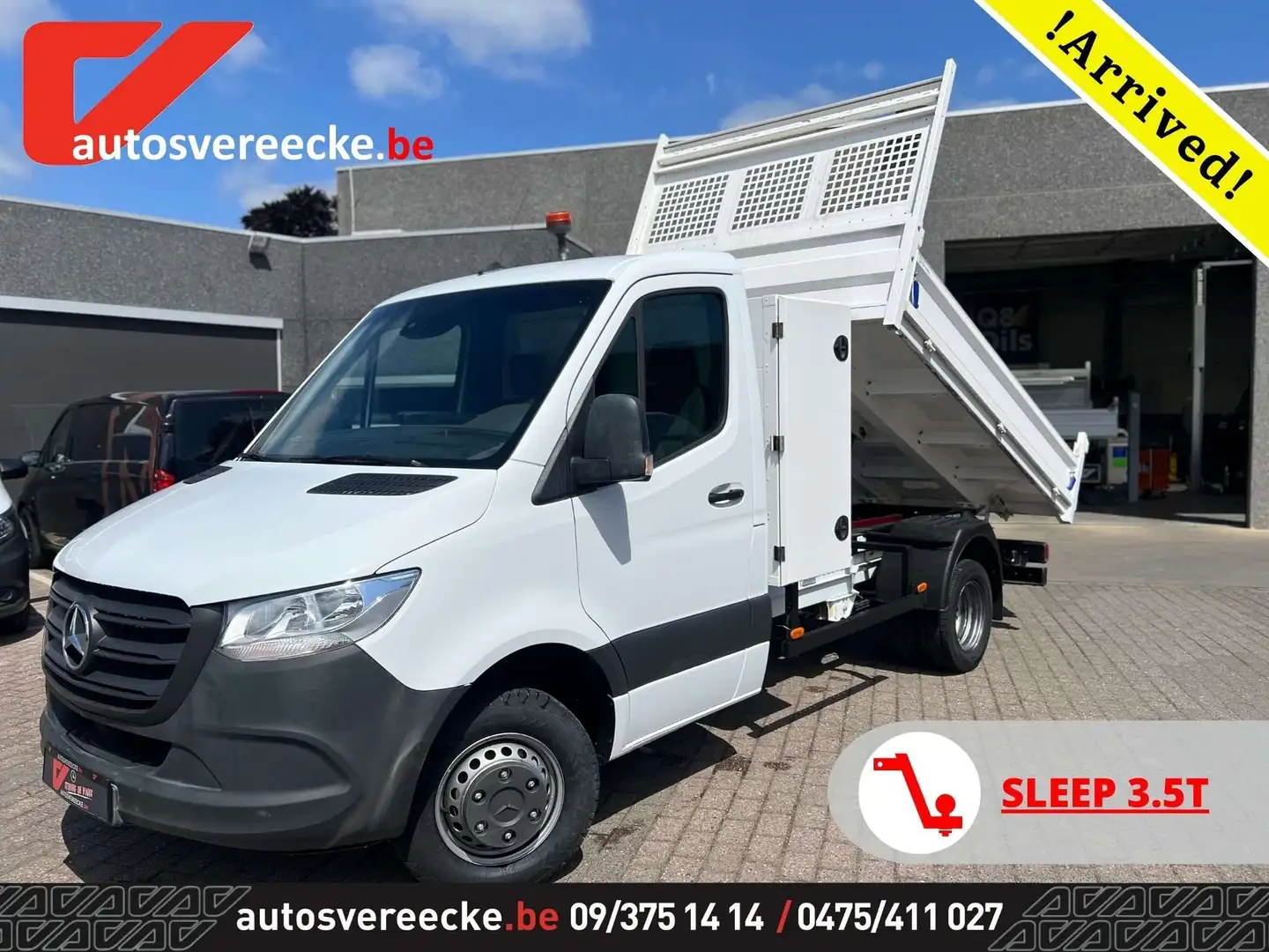 Mercedes-Benz Sprinter 515 KIPPER (38.500€ex) MTM 7.000kg Rijbewijs B White - 1