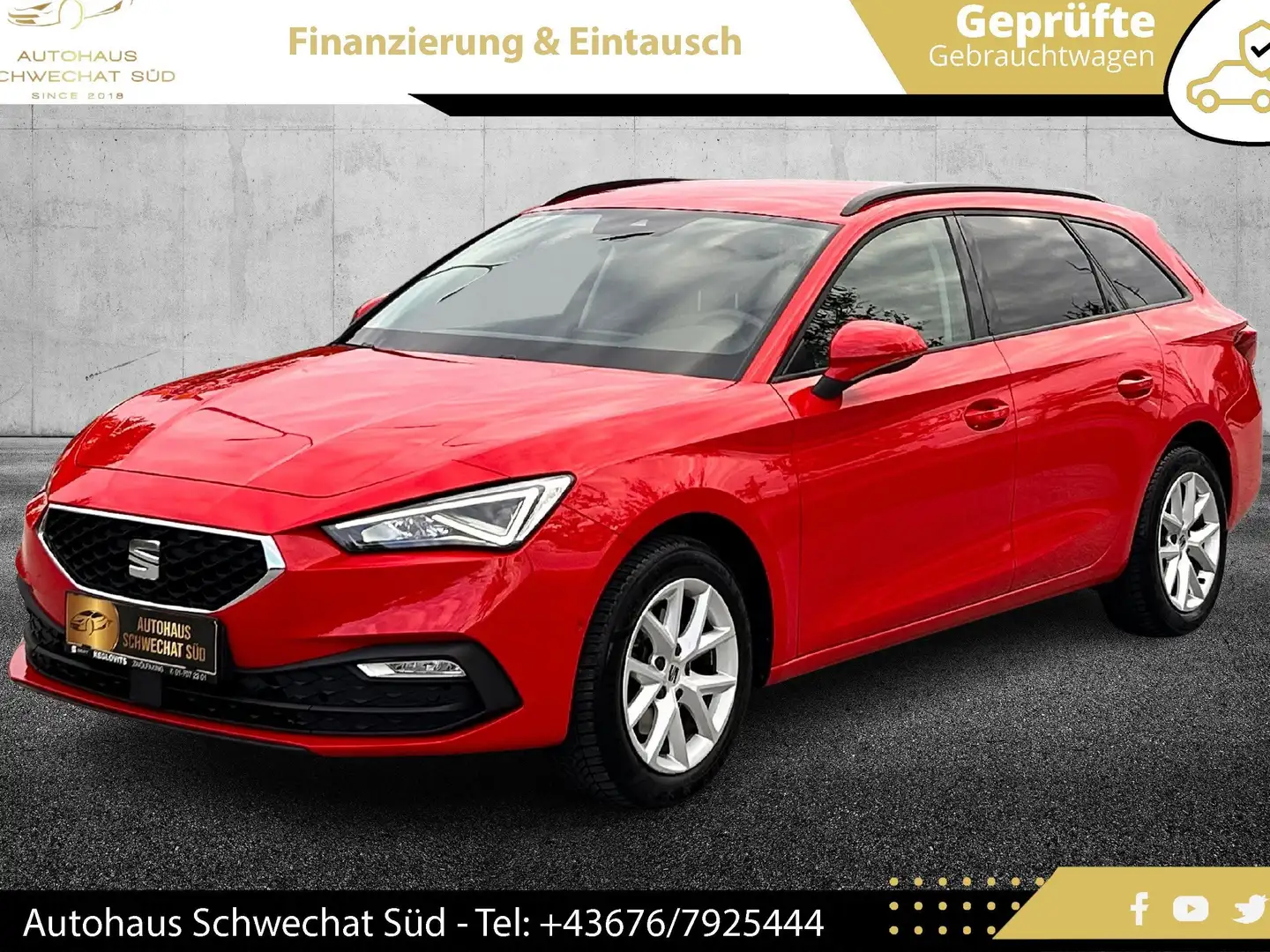 SEAT Leon ST 1,5 TSI Style // 1.BESITZ // SUPER AUSSTATTUNG Rosso - 1