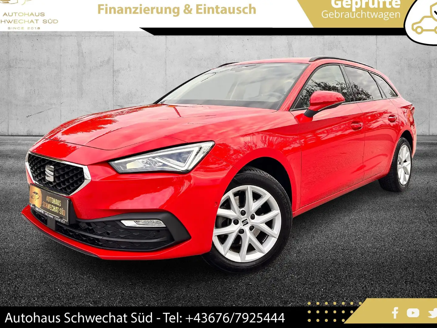 SEAT Leon ST 1,5 TSI Style // 1.BESITZ // SUPER AUSSTATTUNG Rot - 1