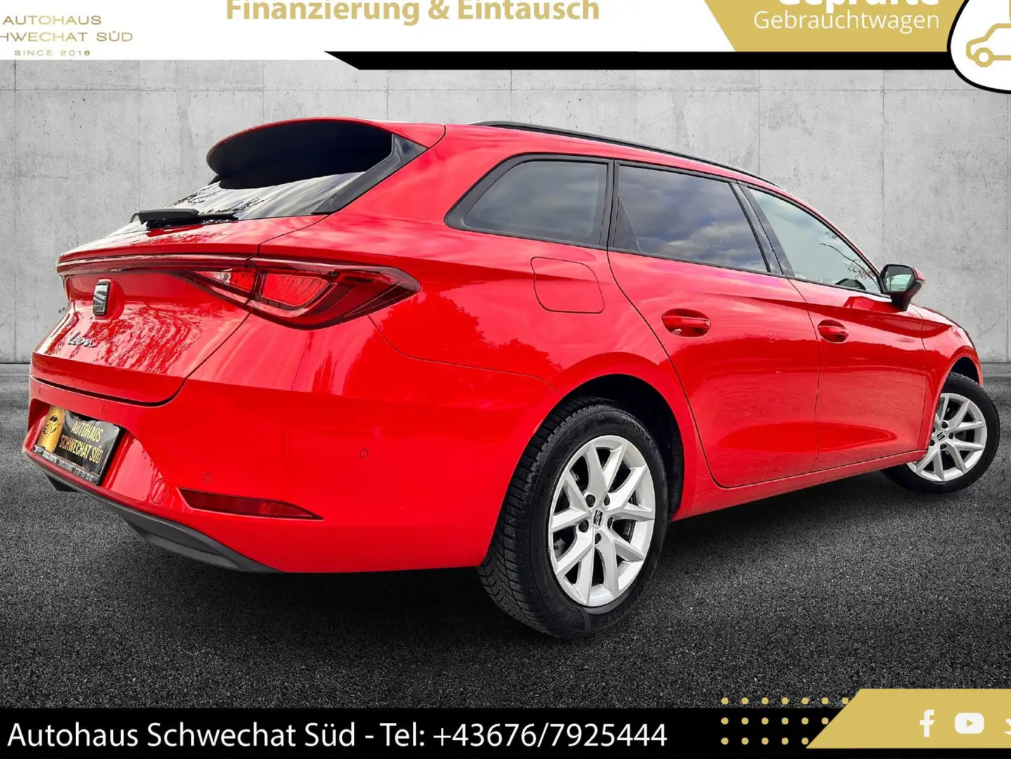 SEAT Leon ST 1,5 TSI Style // 1.BESITZ // SUPER AUSSTATTUNG Rot - 2