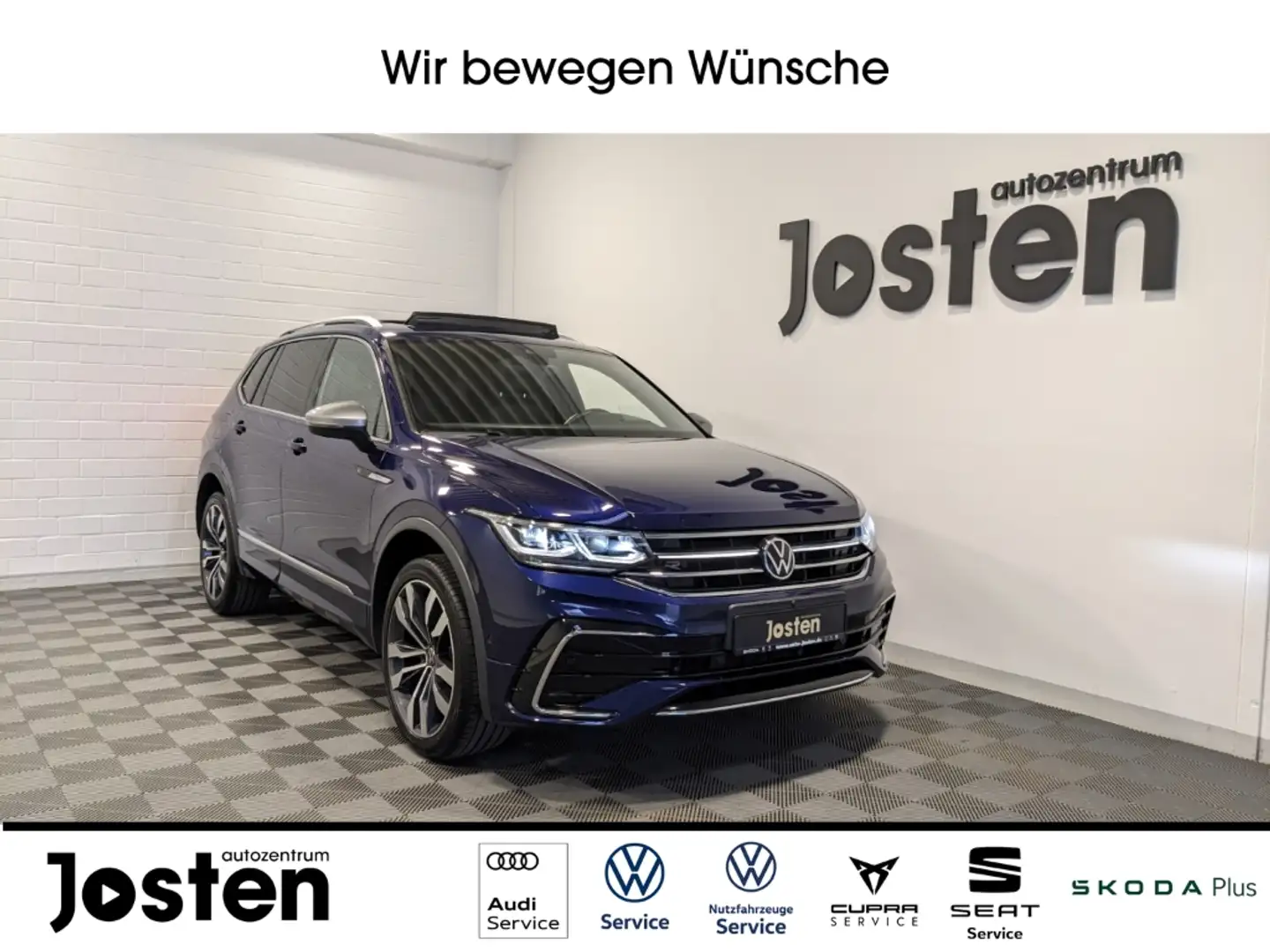 Volkswagen Tiguan Allspace R-Line 4M CarPlay IQ-Lights DCC Blau - 1