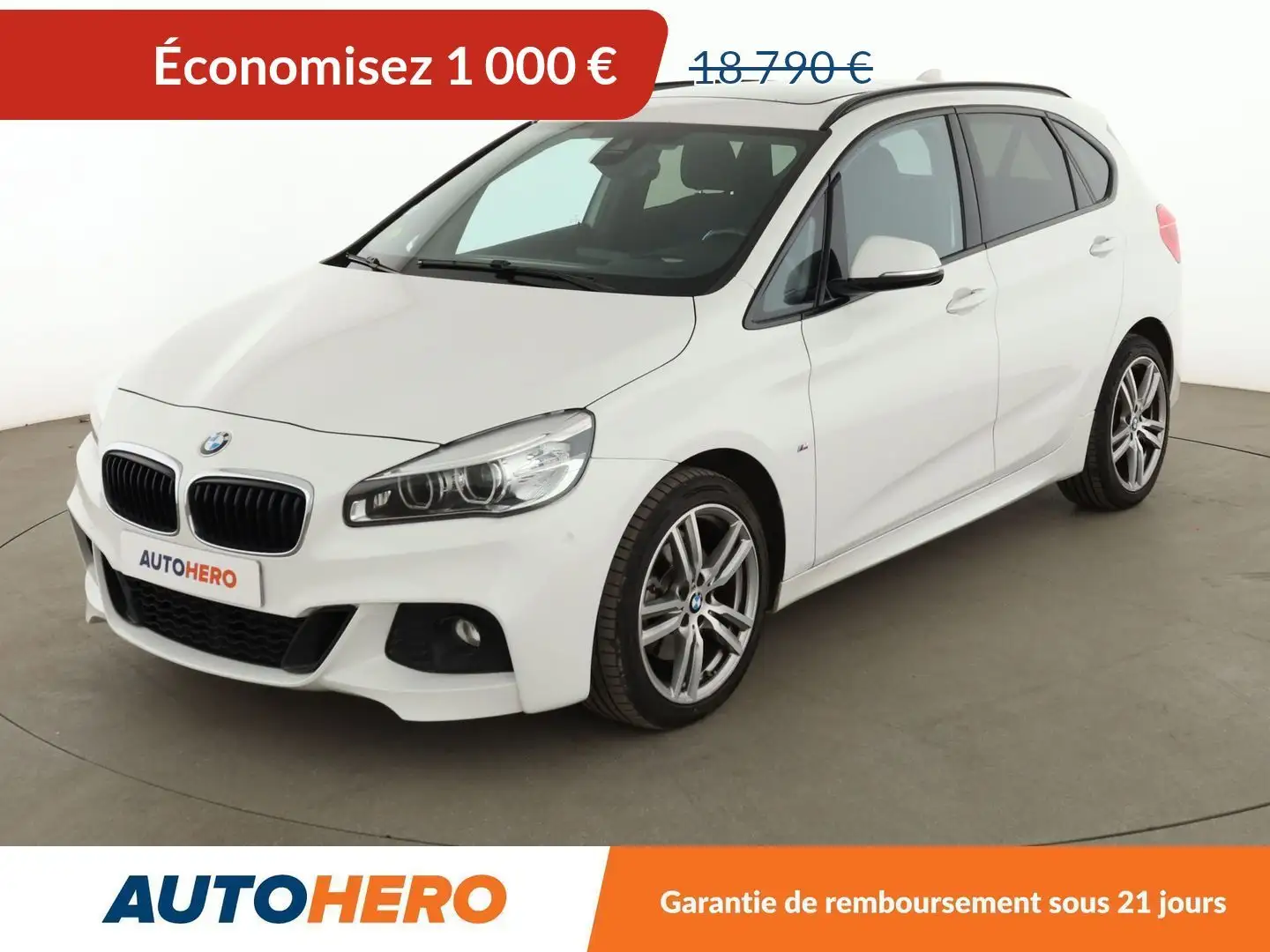 BMW 220 Active Tourer 220d xDrive M Sport BVA8 Blanc - 1