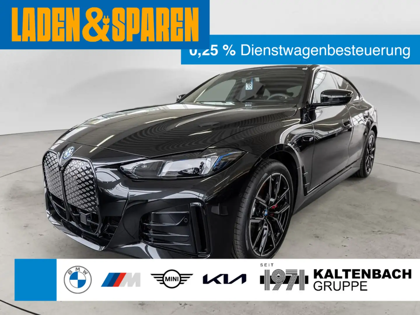 BMW i4 Gran Coupe 40 eDrive M-Sport Pro FACEL. Noir - 1