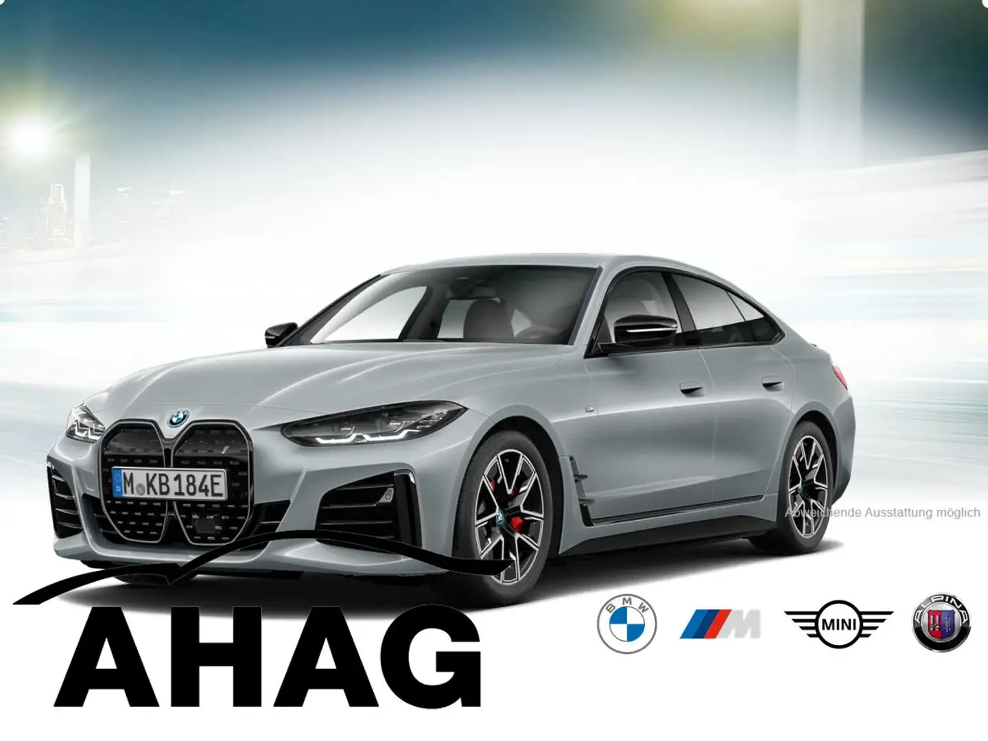 BMW i4 eDrive40 M Sportpaket Klimaaut. Sitzhzg. Vorn Grau - 1