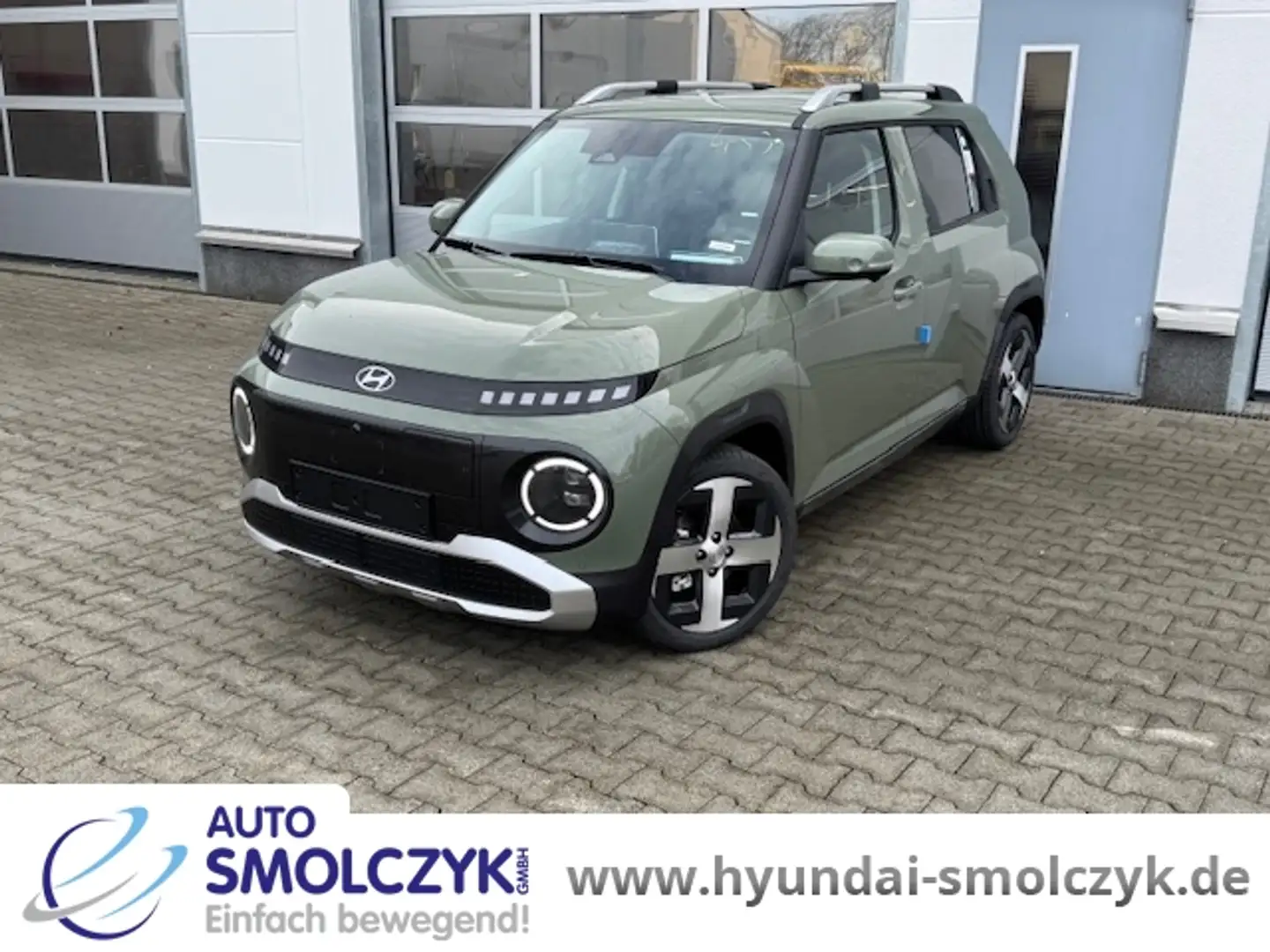 Hyundai Inster 42kWh TREND NAVI+WÄRMEPUMPE+360°+ SOFORT Zielony - 1