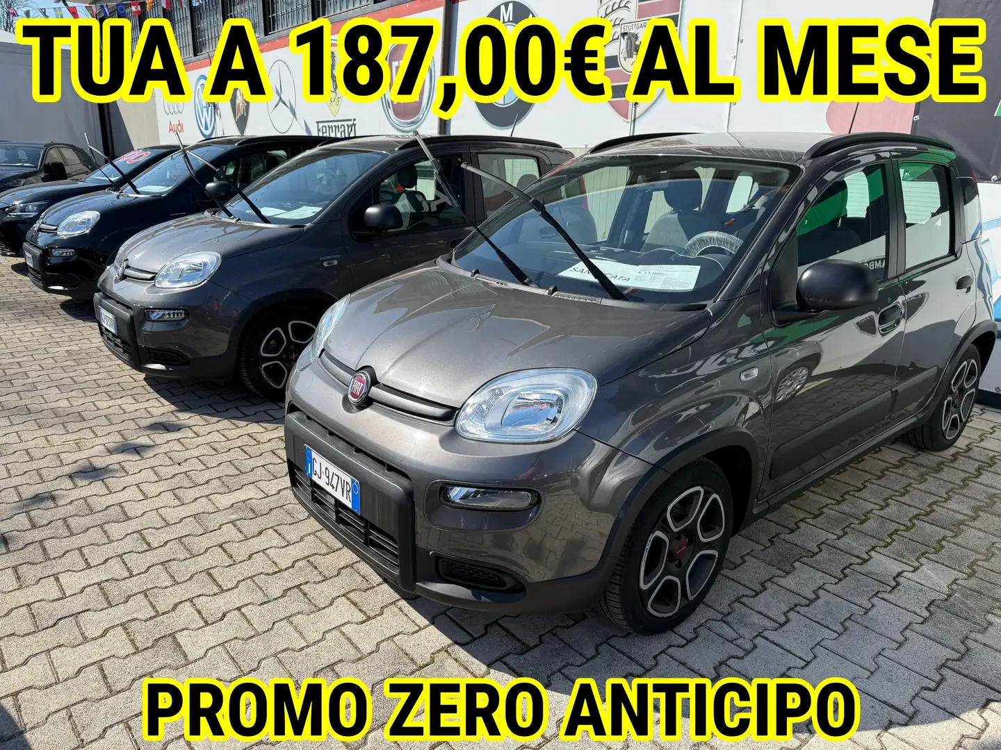 Fiat Panda 1.0 firefly hybrid City Life **PROMO SUMMER** Grijs - 1