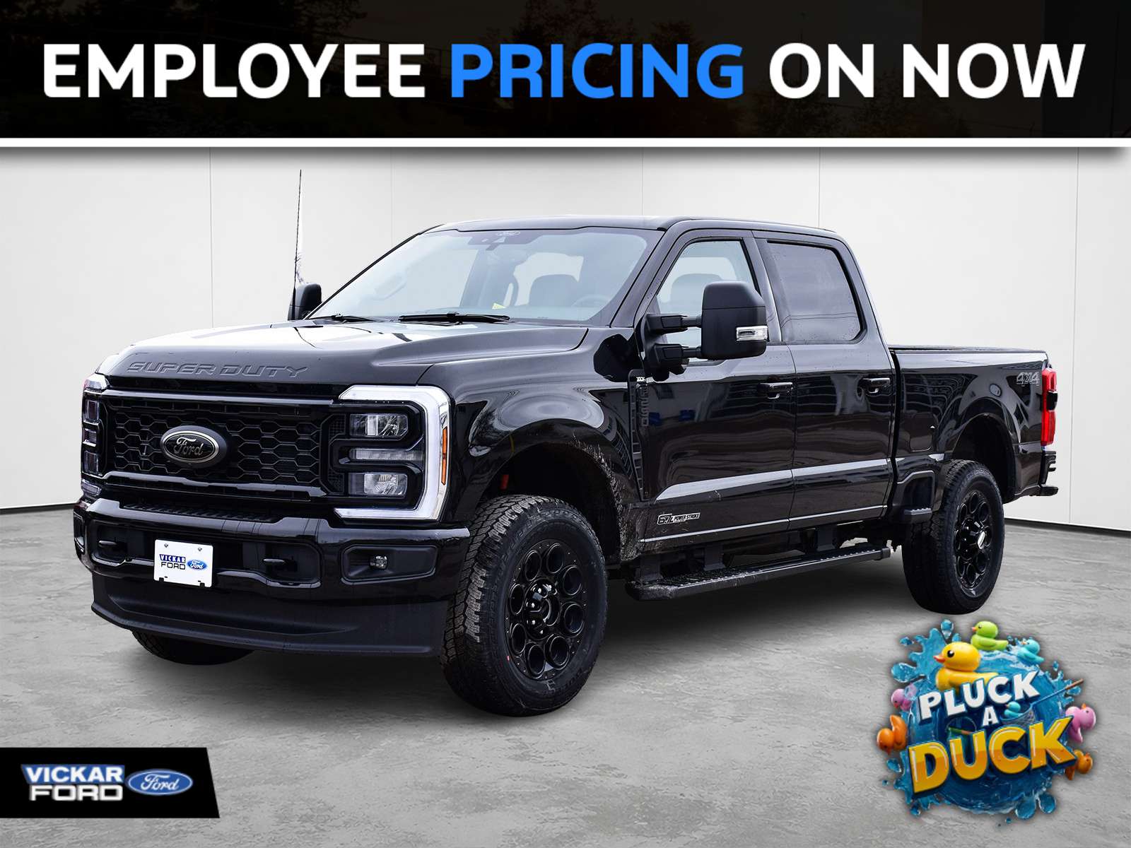Black 2026 Ford F-250 Super Duty Pickup Truck Four-Wheel Drive Automatic