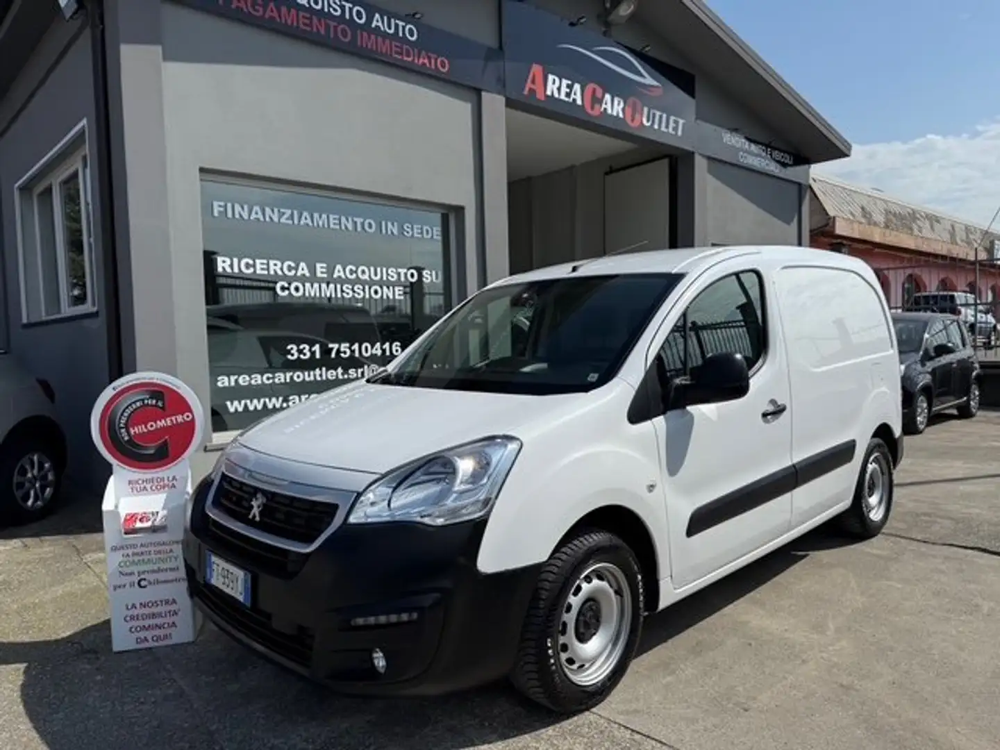 Peugeot Partner 1.6 BlueHDi 100CV Premium*3 POSTI*GARANZIA 12MESI Blanc - 1