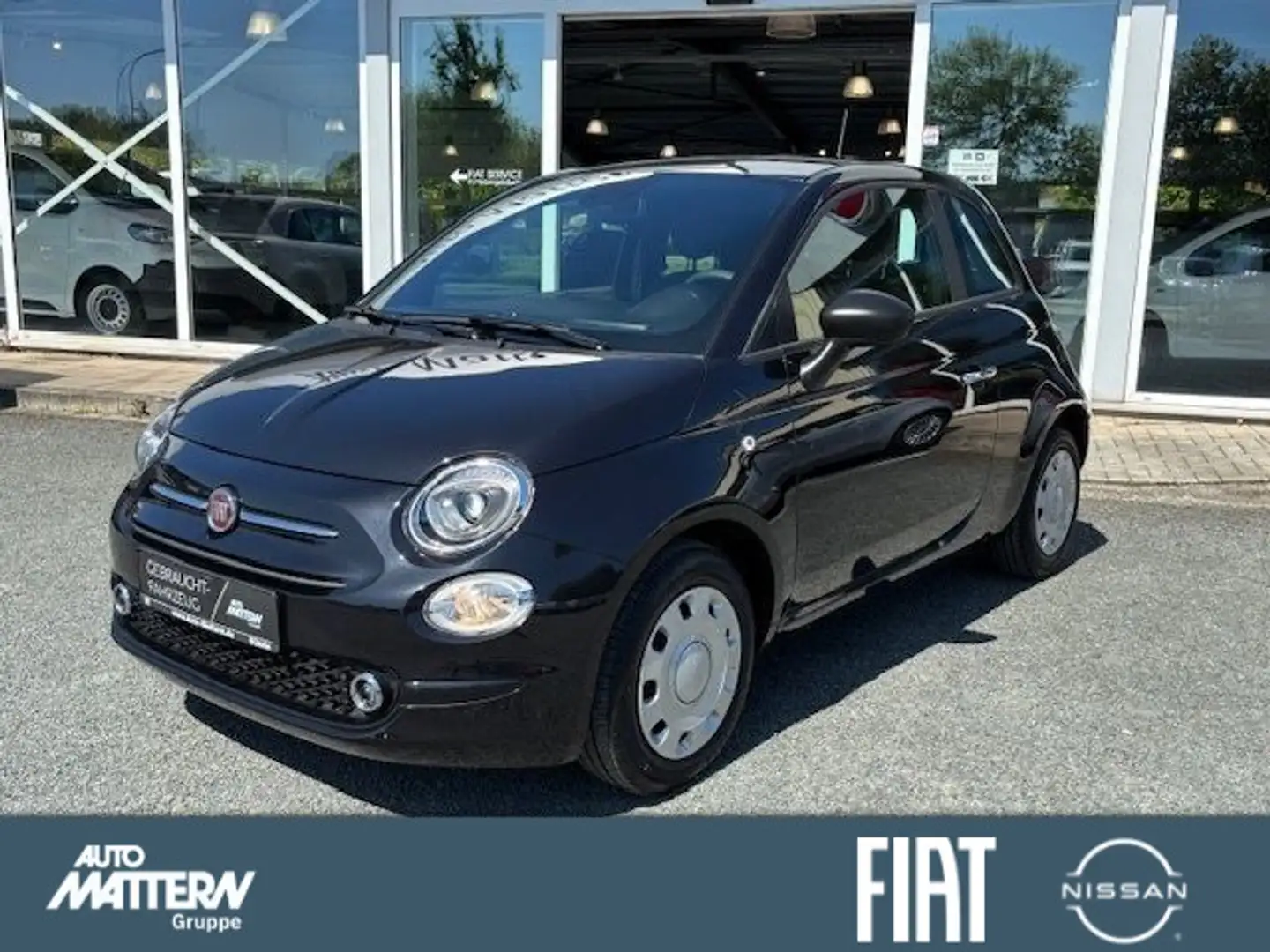 Fiat 500 |AC|NAVI|CarPlay|PDC|LED-Tagfahrlicht|uvm. Schwarz - 1