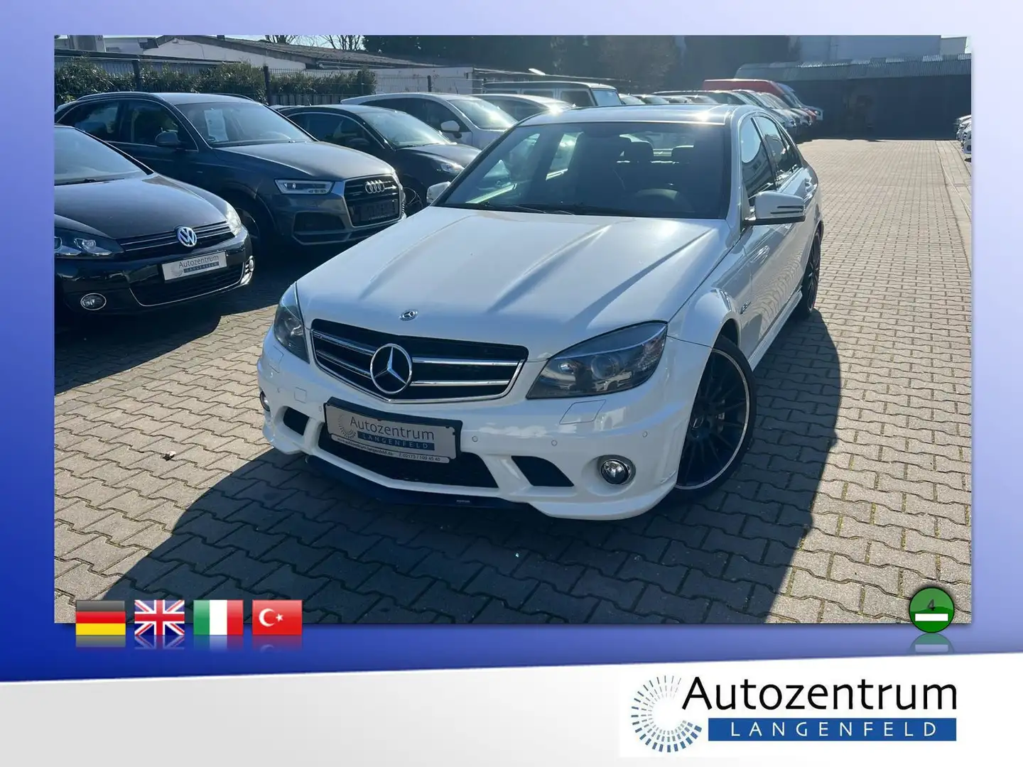 Mercedes-Benz C 63 AMG *LEDER*NAVI*SSD*DEUTSCH* Weiß - 1