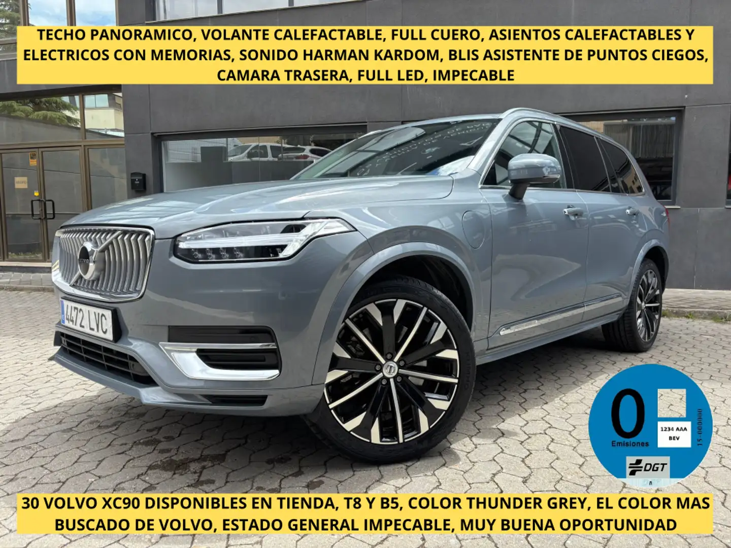 Volvo XC90 T8 Recharge Inscription AWD Aut. Gris - 1