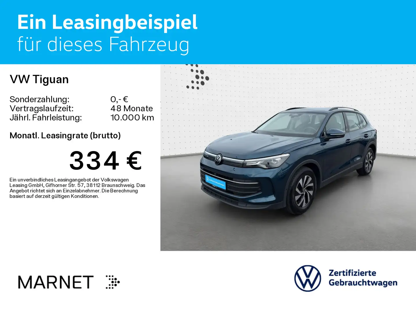 Volkswagen Tiguan 1.5 eTSI DSG Life*AHK*LED*KAMERA*PDC*SHZ* Blu/Azzurro - 2