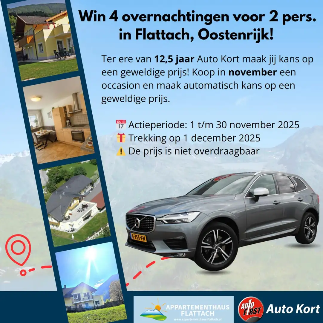 Volvo XC60 2.0 T5 R-Design, leer/trekhaak/head-up/pano Grijs - 2