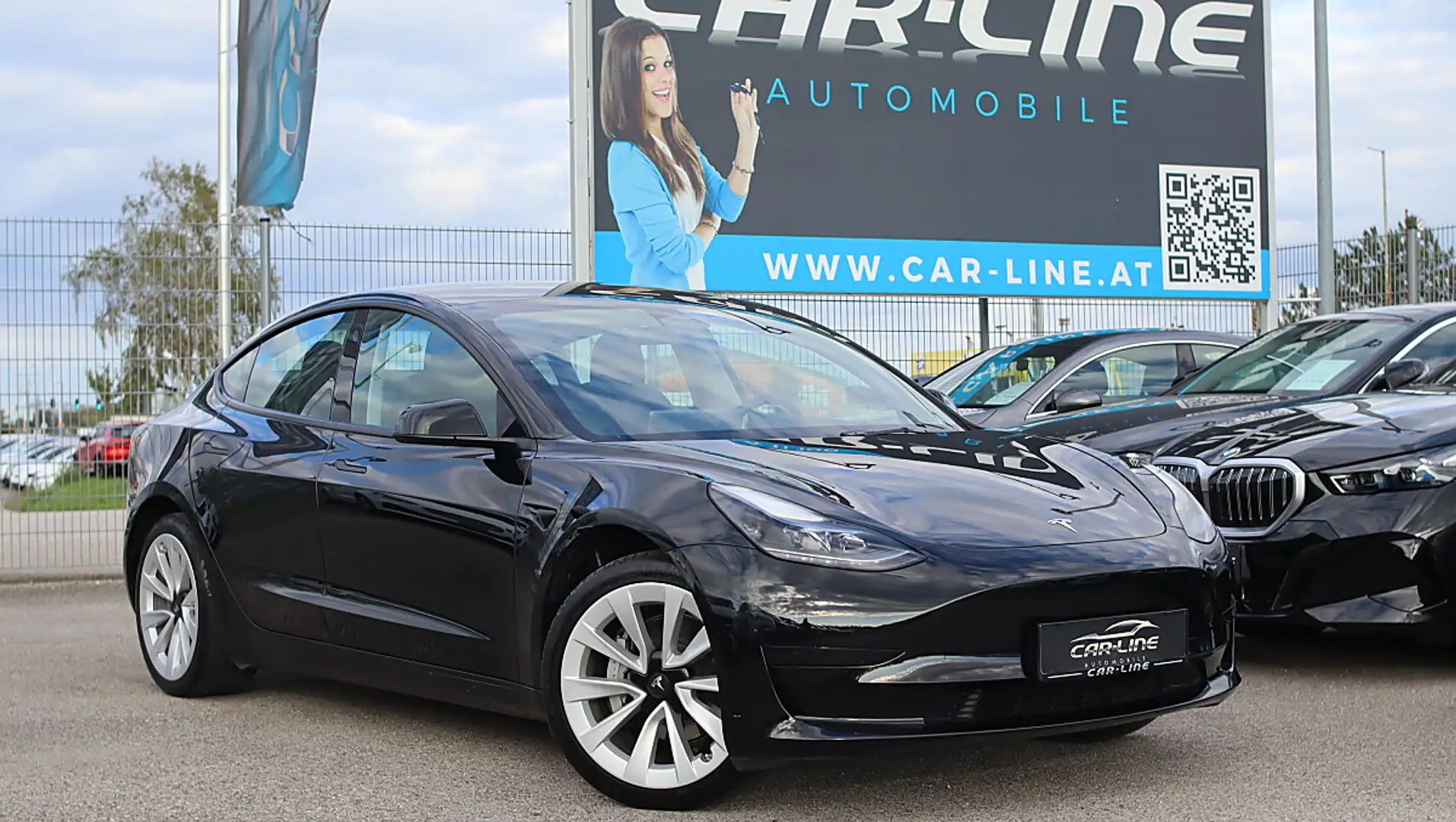 Tesla Model 3 RWD 57,5kWh NAVI AUTOPILOT LED KAMERA... Schwarz - 1