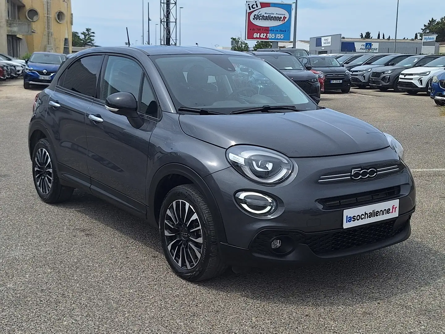 Fiat 500X 1.5 FireFly 130 ch S/S DCT7 Hybrid Gris - 2