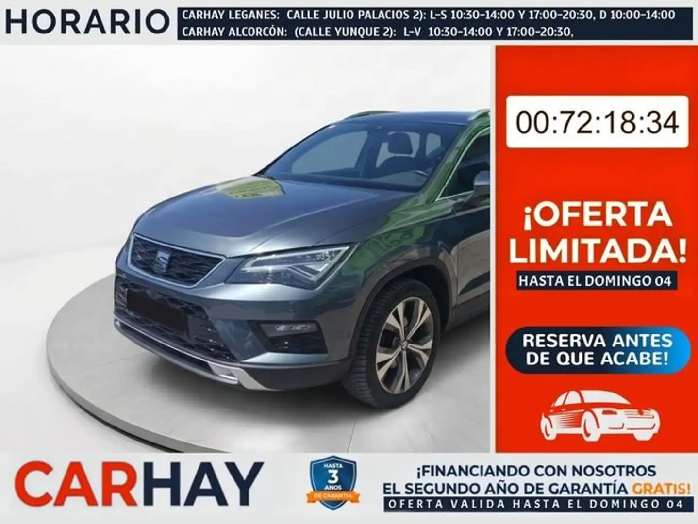 SEAT Ateca 1.6TDI CR S&S Ecomotive Xcellence Gris - 1