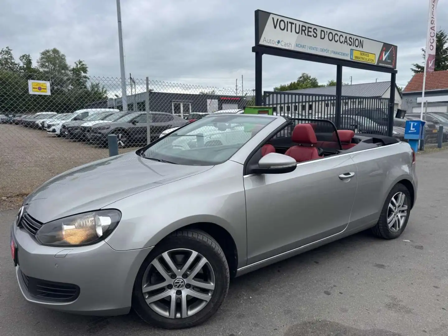 Volkswagen Golf Cabriolet 6 2.0 TDI 140 Gris - 2