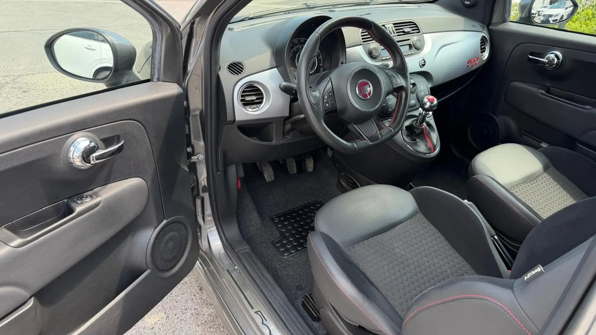 Fiat 500 S sparsamer Kleinwagen mit PICKERL 03/27 Klima Grau - 2