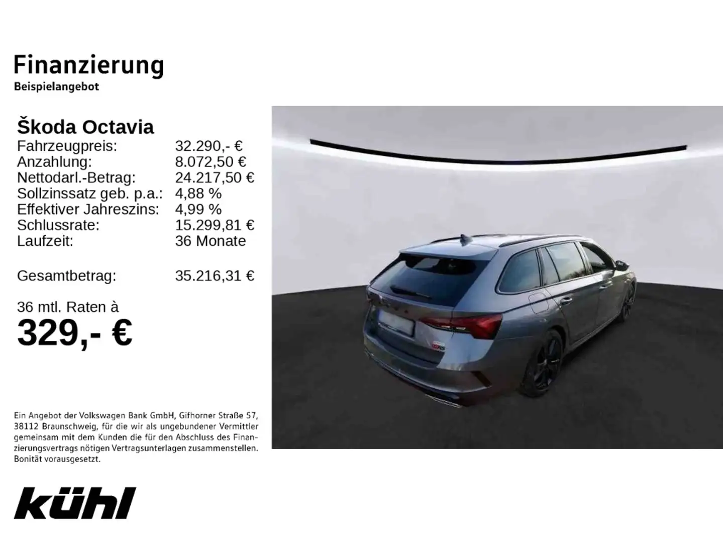 Skoda Octavia Combi 2.0 TDI DSG RS Navi,AHK,HUD,DCC Gris - 2
