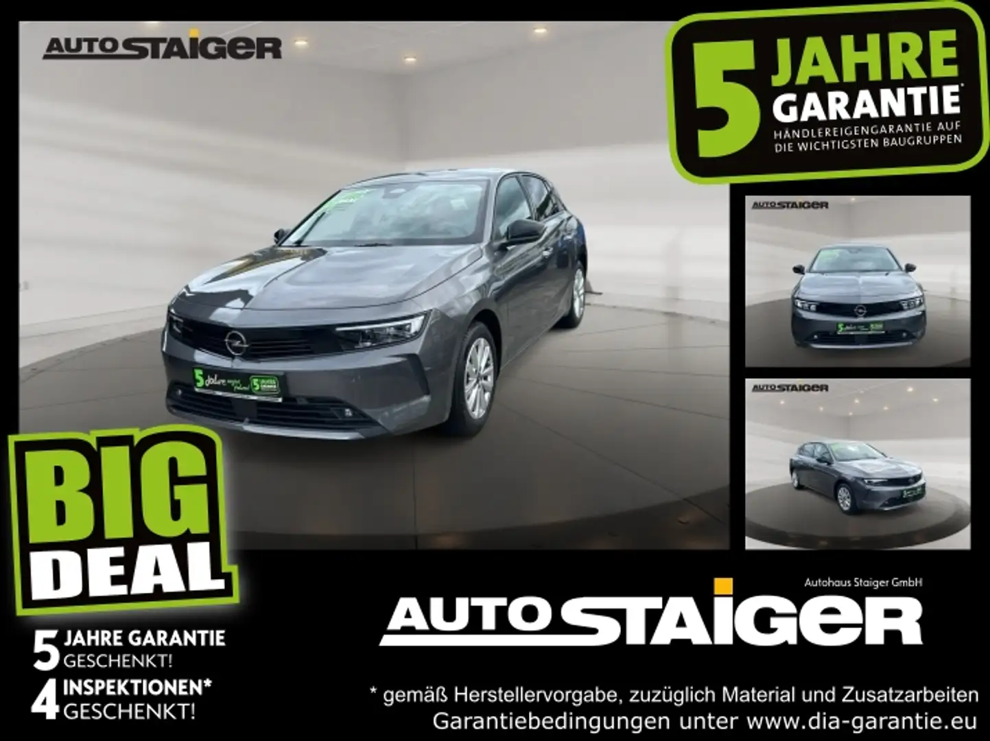 Opel Astra Elegance AHK, LED, Navi, Klima, Kamera Grijs - 1