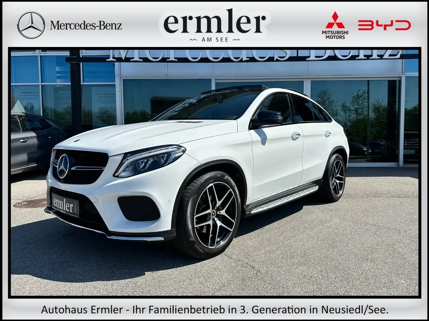 Mercedes-Benz GLE 350 d 4MATIC Coupé AMG Panorama Allrad Weiß - 1