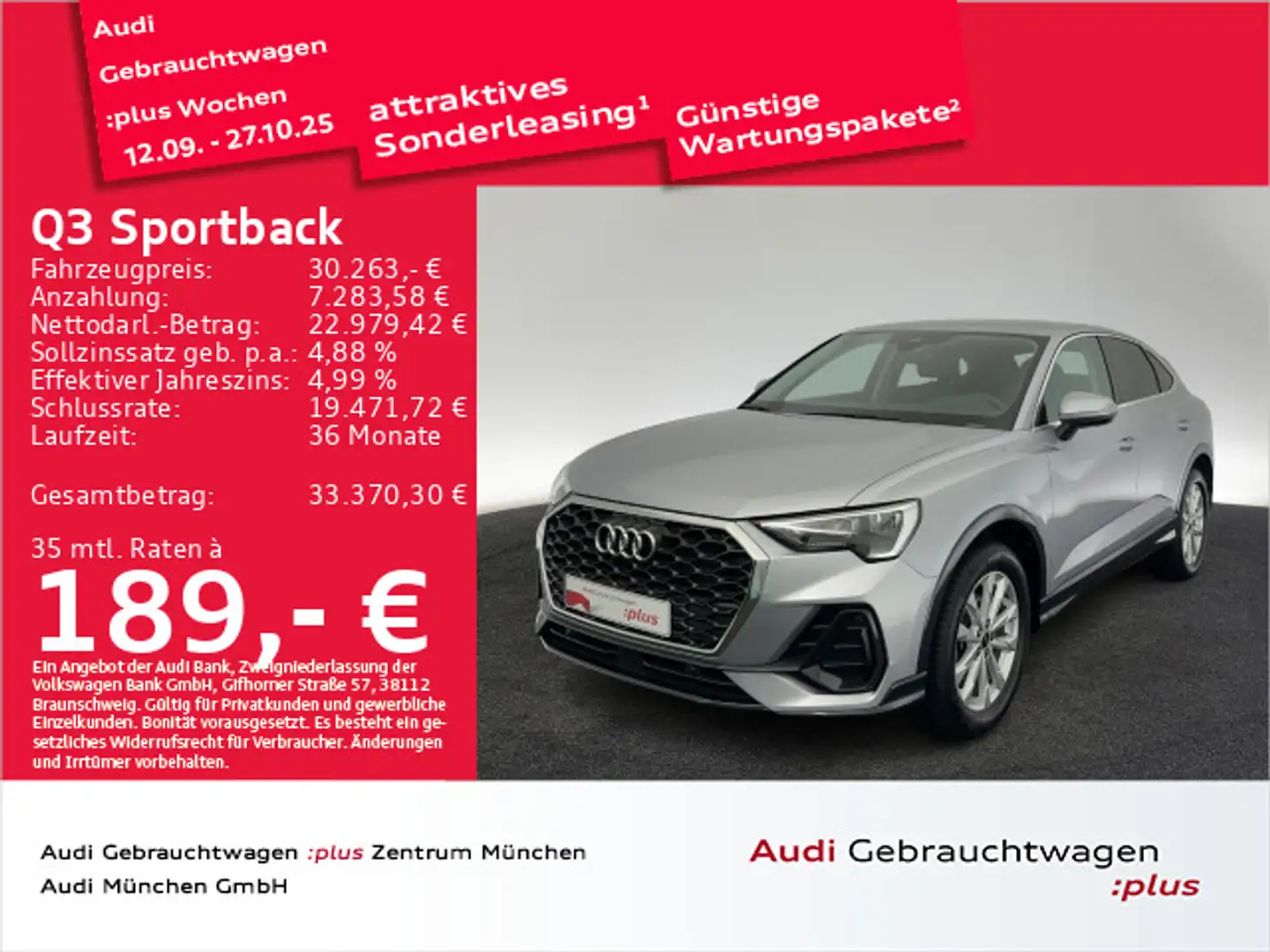 Audi Q3 35 TFSI AHK/Virtual+/Navi+/PDC+/Sit Zilver - 1