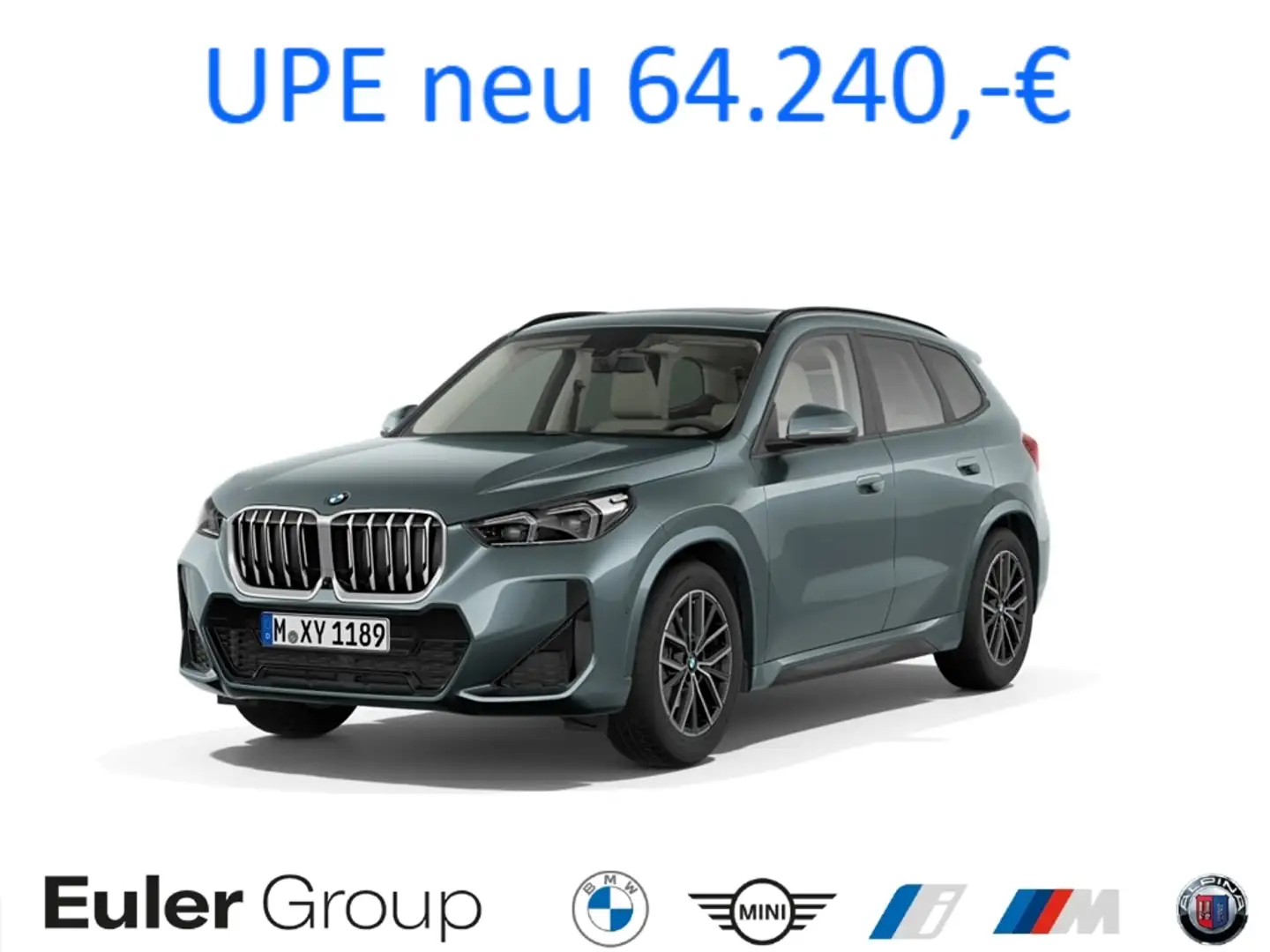 BMW X1 xDrive20d M Sport 18'' AHK HUD Prof.+Travel+Comf.P Grün - 1