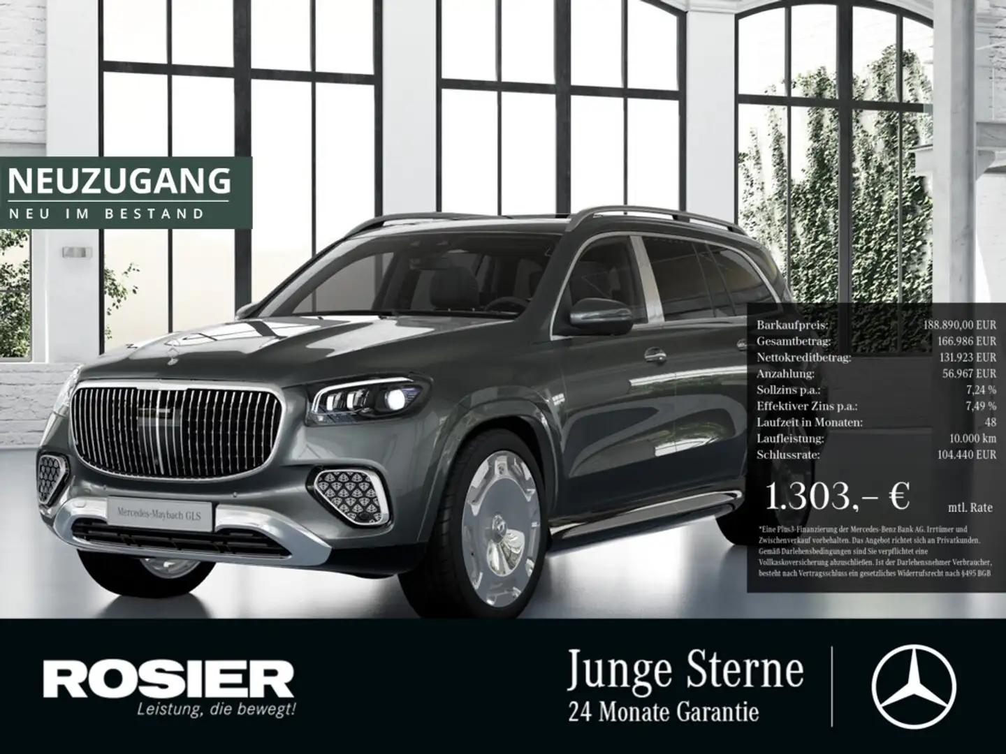 Mercedes-Benz GLS 600 Maybach FirstClass 23" Facelift AHK Grau - 1
