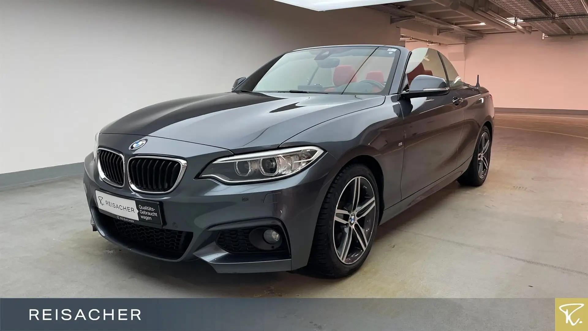 BMW 230 i Cabrio A Navi Prof,M-Sport,M-Sport,Xe,H&K Gris - 1